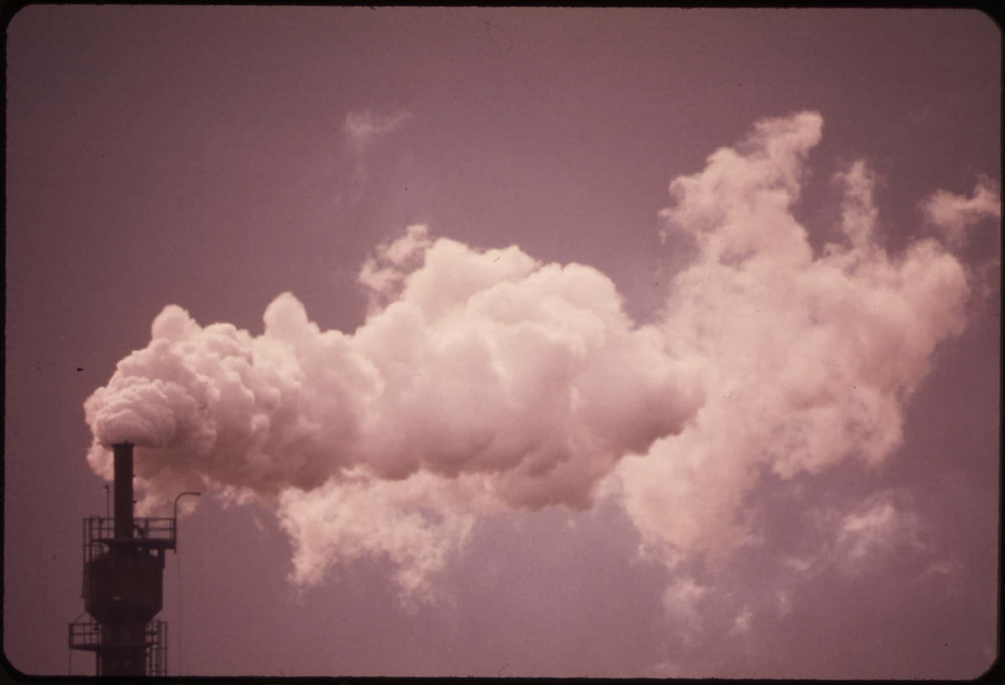 Smokestacks releasing emissions