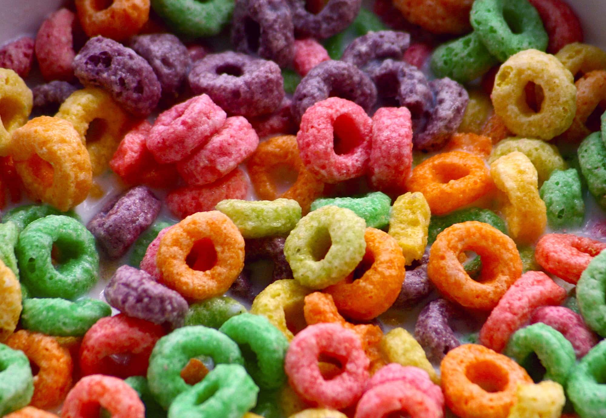 Brightly colored candy